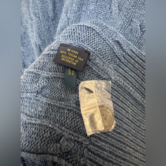 Polo Ralph Lauren Tussah Silk Quarter Zip - Picture 4 of 4